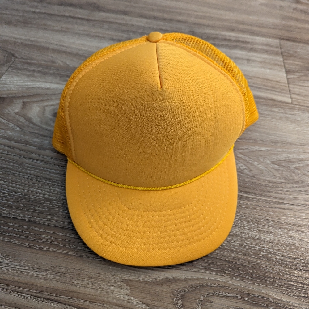 Vintage Basic Snapback Trucker Mesh Hat - image 1